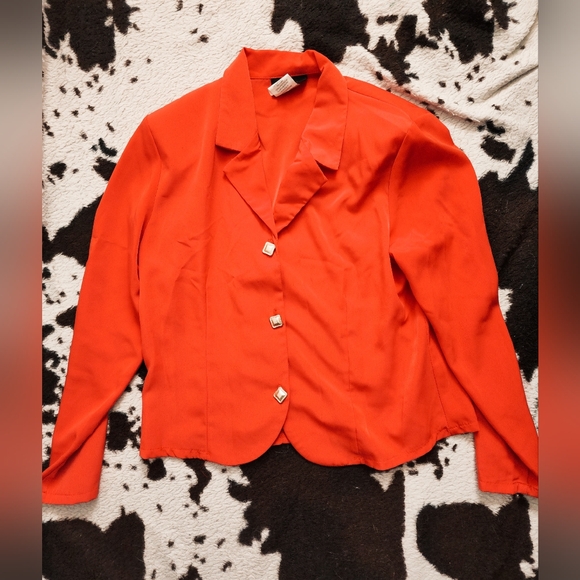 Tops - WOMEN'S 80'S/90'S BLAZER/TOP - RED